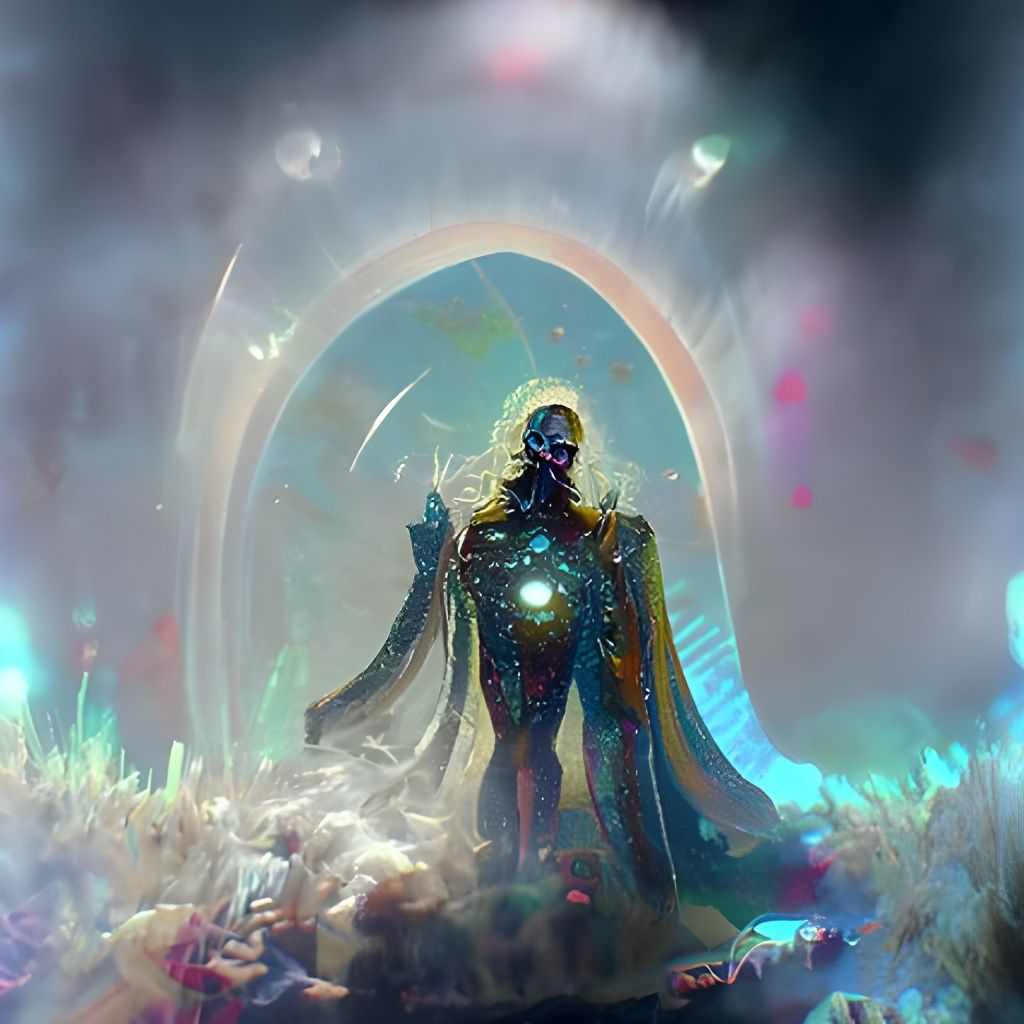 Asgard Gatekeeper: Holographic Cosmic Astral Illustration
