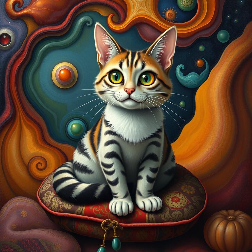 Intelligent Cat as Emotional Support System in Surrealist St...