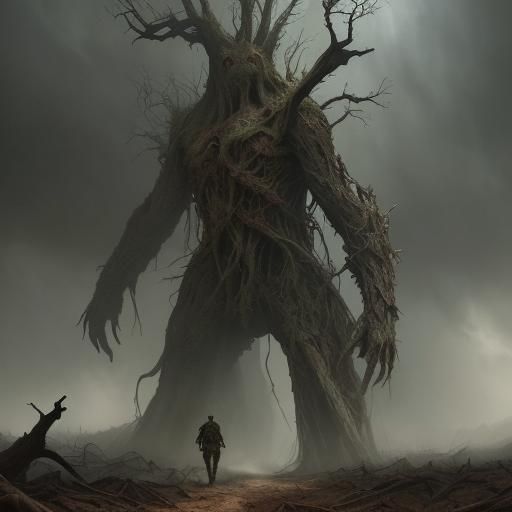 Ent Battles in World War One Landscape