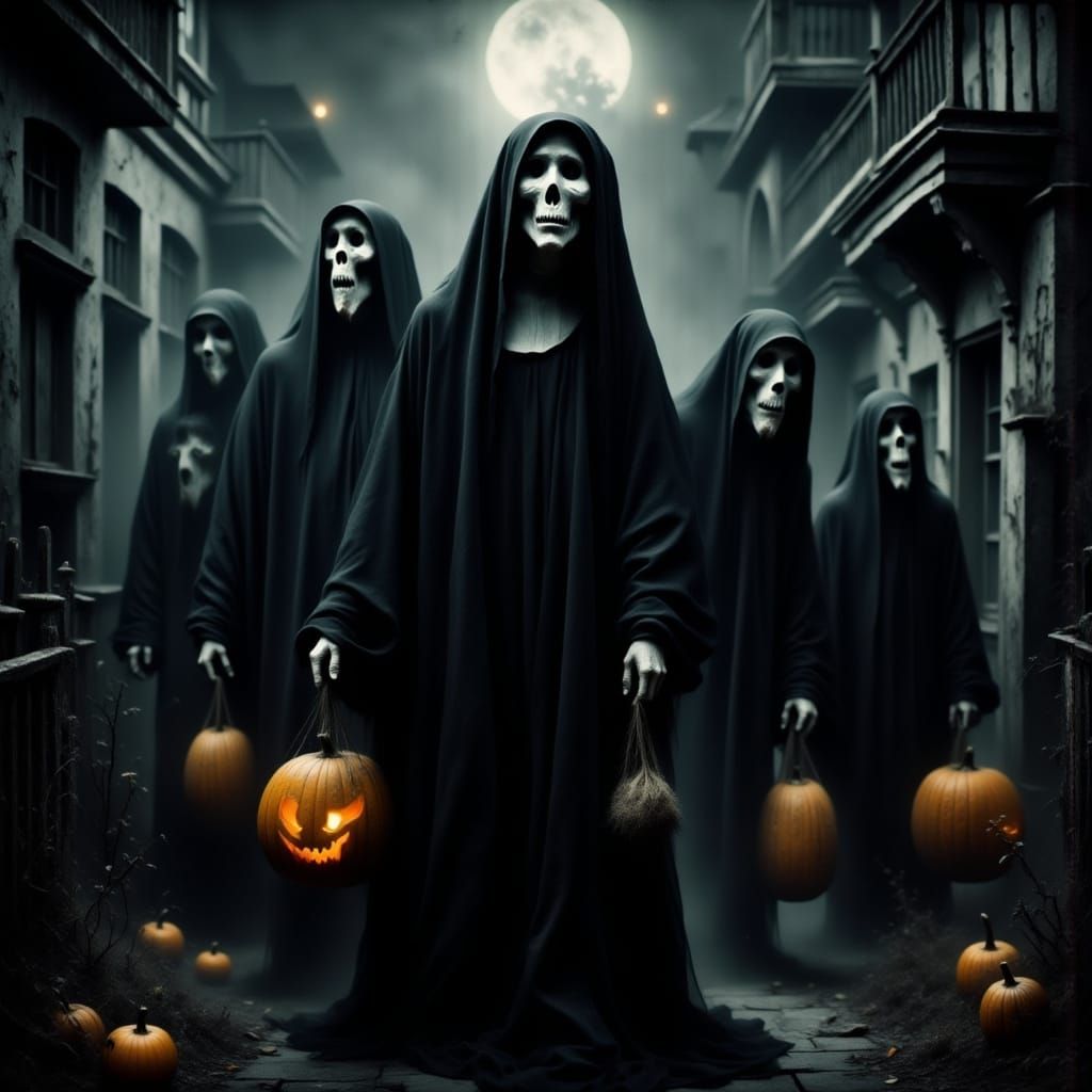 Haunting Nuns Arrive on Spooky Halloween Night