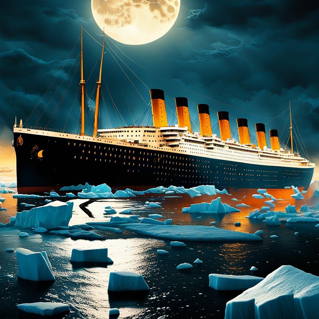 Titanic Sinking: Cinematic Digital Matte Painting