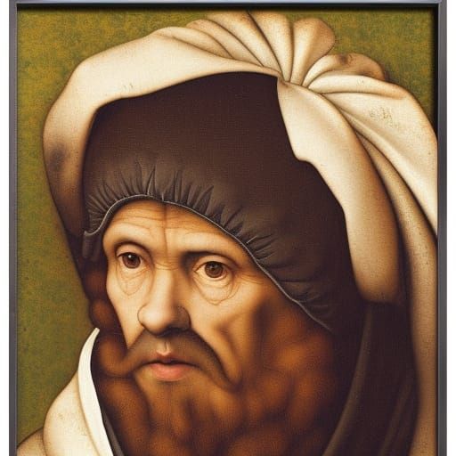 Surreal Still Life with Cheeses, in Renaissance Style