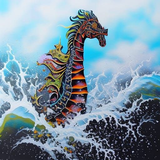 Hell's Canyon Seahorse Race: Graffiti Art
