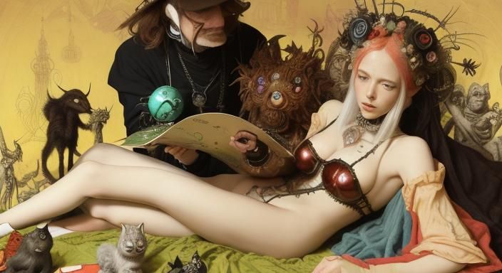 Surreal Gothic Asylum Inspired by Bosch and Giger