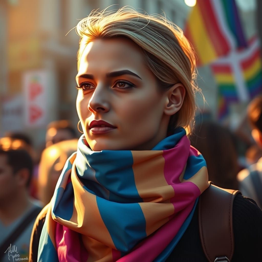 Empowered Trans Activist Shines with Pride