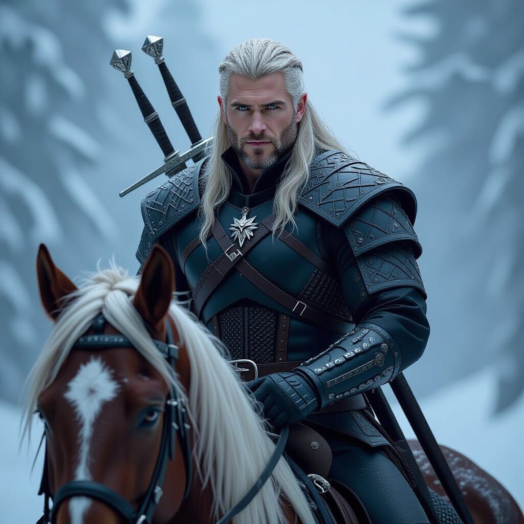 Geralt of Rivia: Dark Fantasy Art