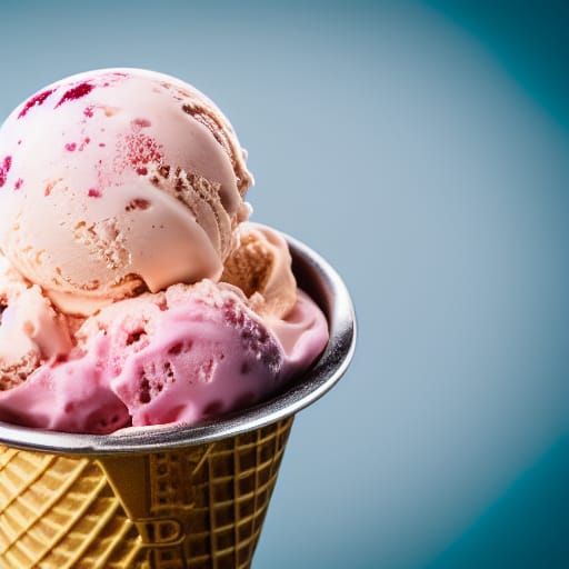 Delicious Ice Cream Close-Up: Professional Photography