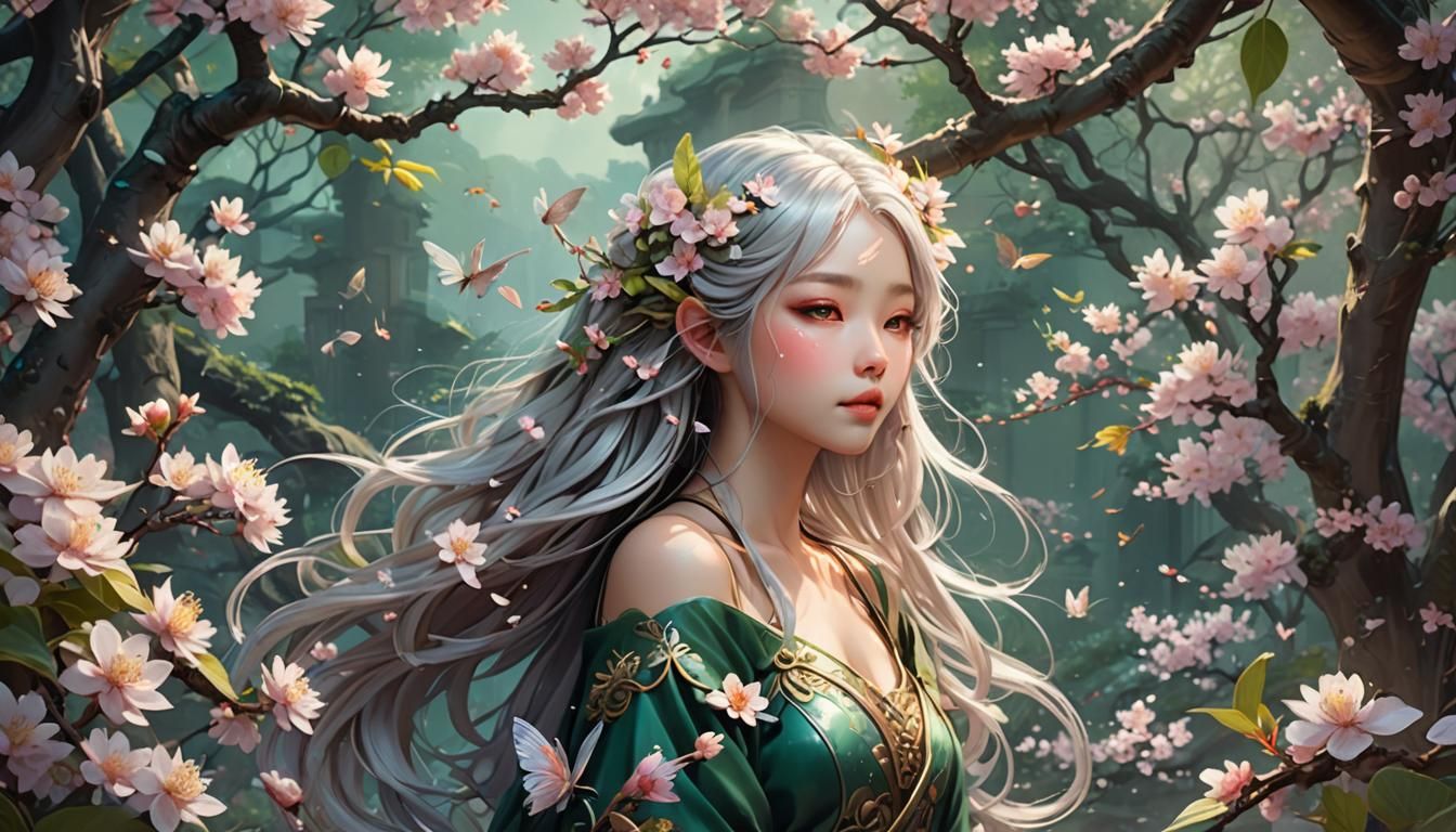 Mystical Garden Fairy in 3D Anime Style