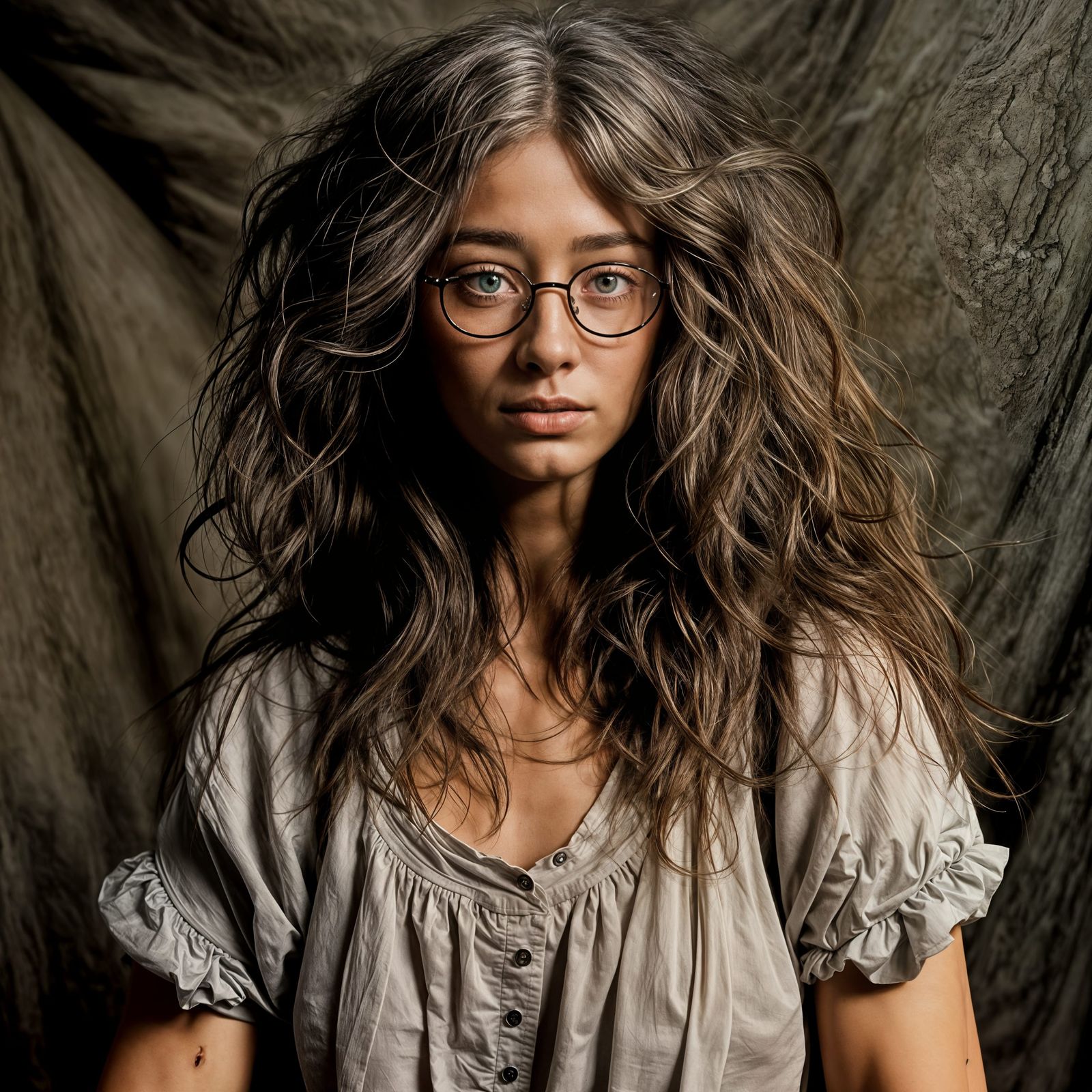 Figure in Shadow: Intimate Portrait in Darkness