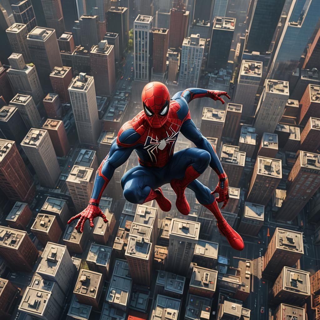 Spider-Man Concept Art in Deep Color