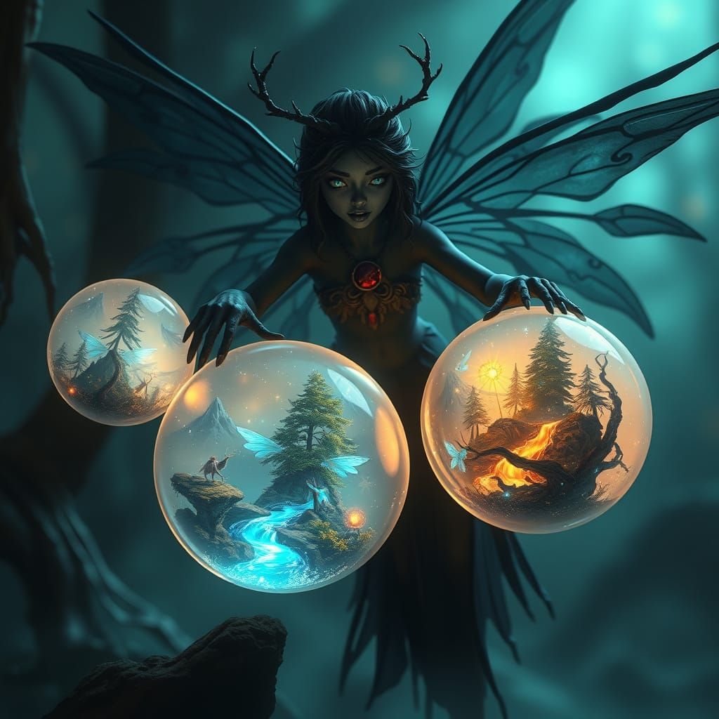 Ethereal Fairy Shaping Mystical Realms