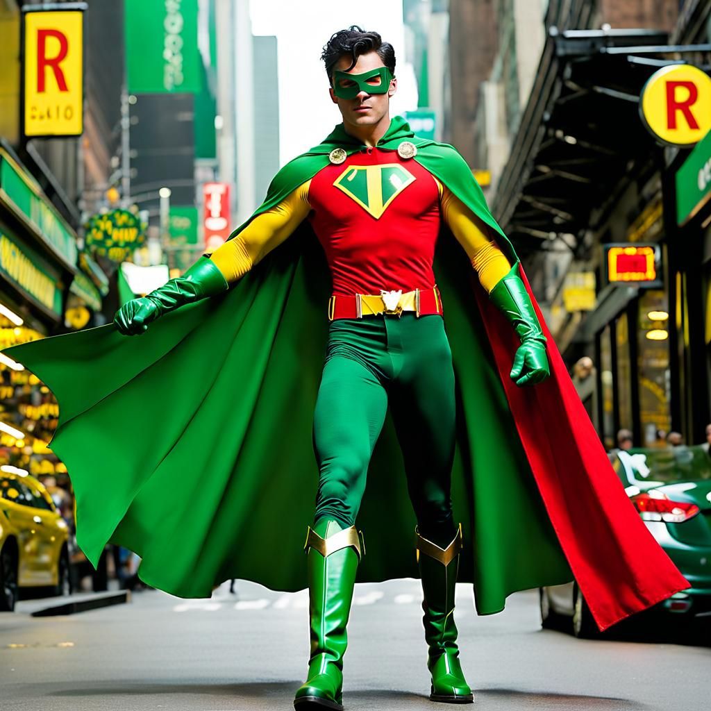 Robin, The Boy Wonder, in Classic Costume