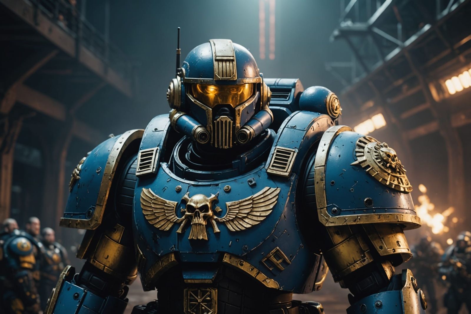 Warhammer 40k Space Marine Pixel Art