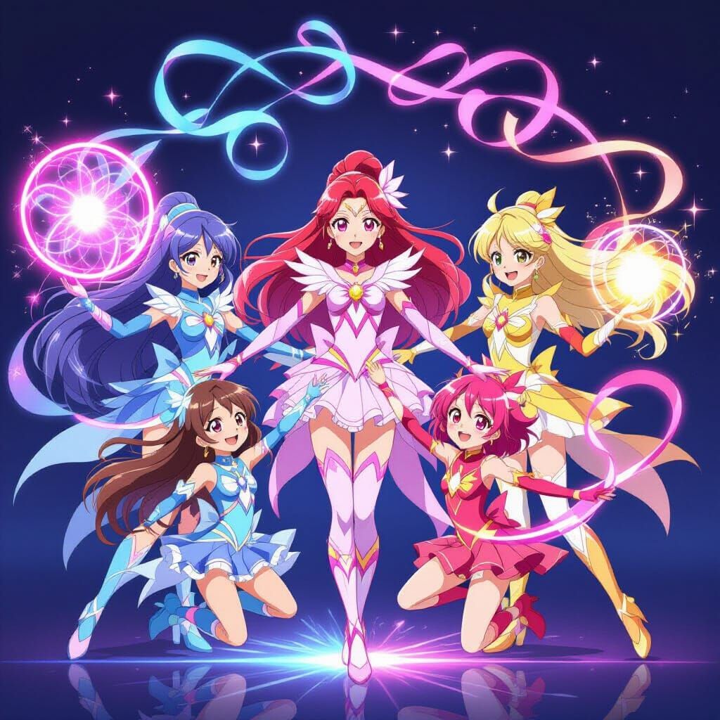 South Korean Magical Girls Protect Children in Anime Style