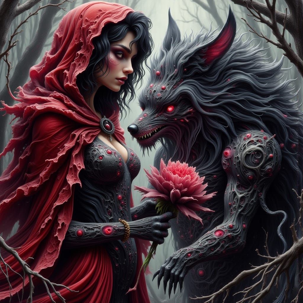 Red Riding Hood Meets Cybernetic Beast in a World of Necroma...