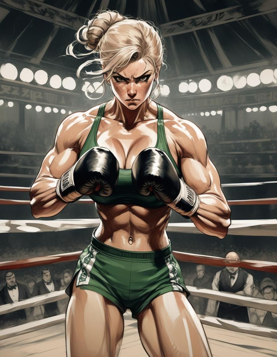 Muscular Irish Boxer Ready for Fight, Manga Key Visual