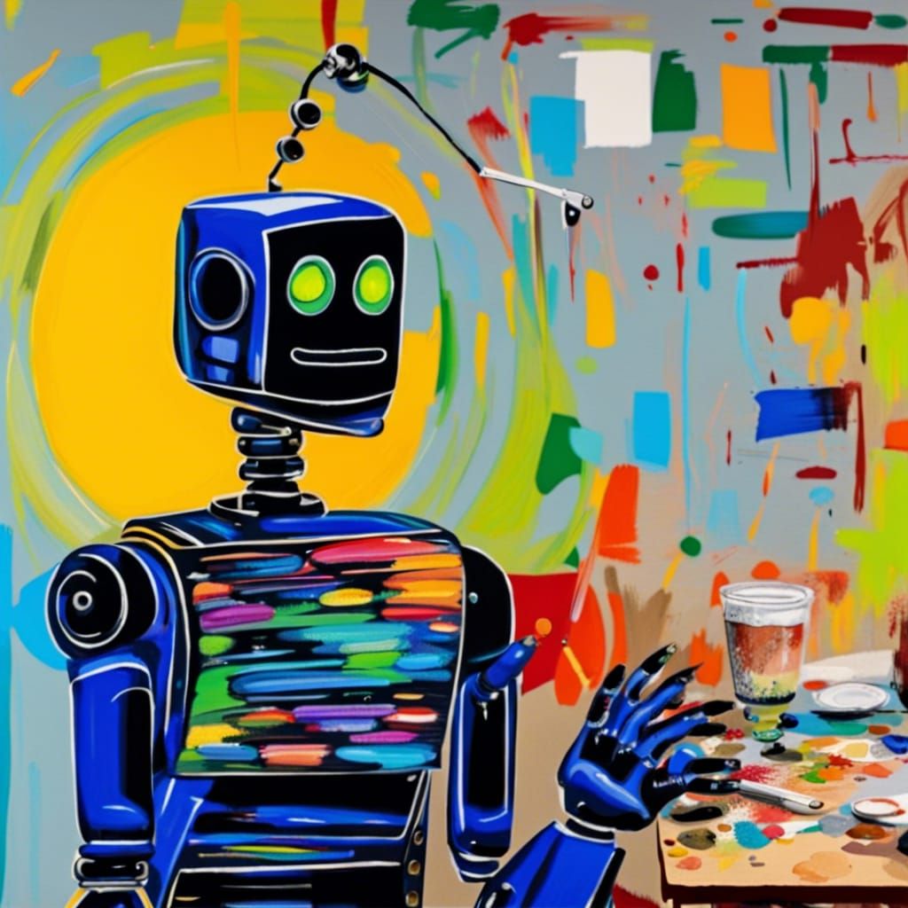 Robot Creates Art: Painting on Canvas
