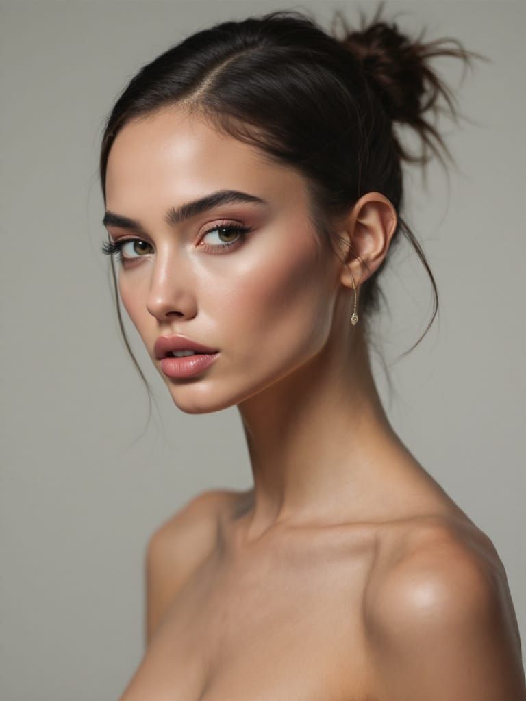 Woman in Stillness, One Strand Escapes