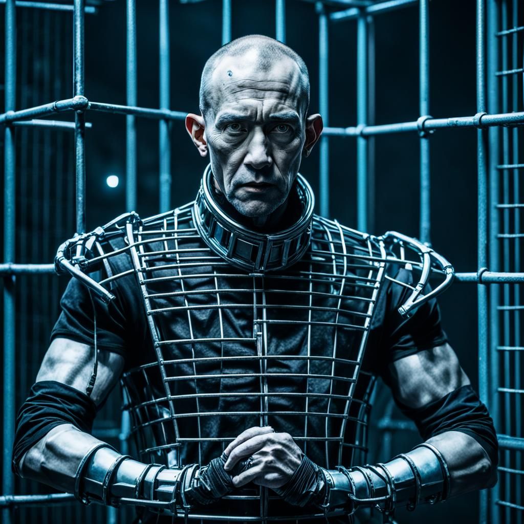 Cyborg Monk Stunts in Cyberpunk Cage