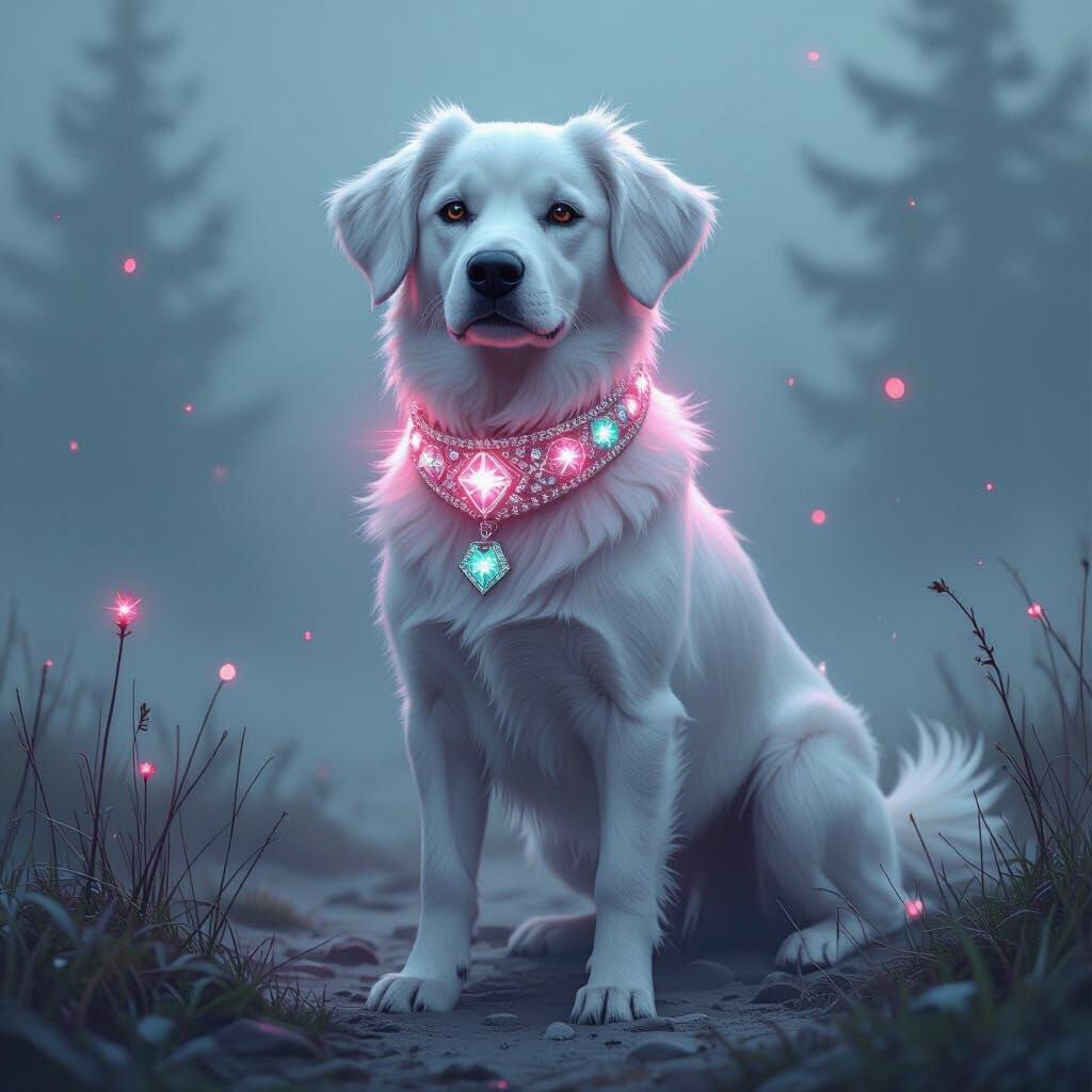 Diamond Dog in Mystical Realism Style