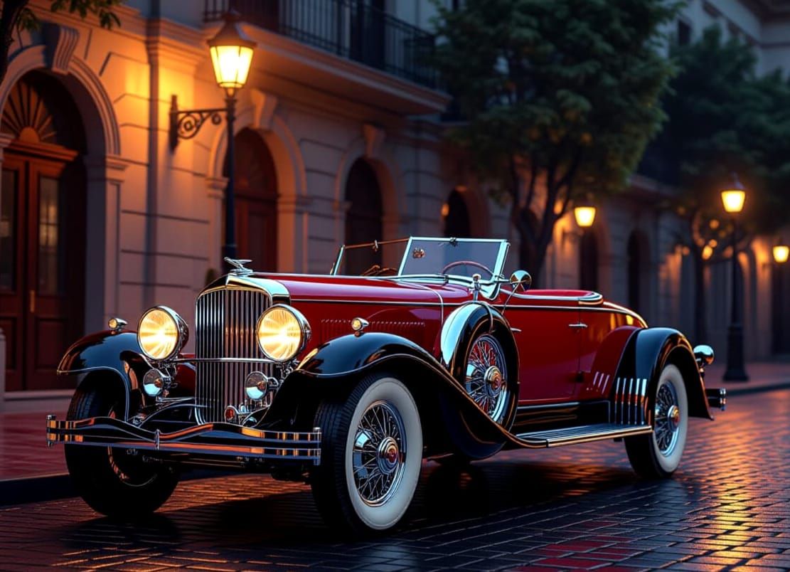 1930 Duesenberg Model J Gleaming in Old Hollywood