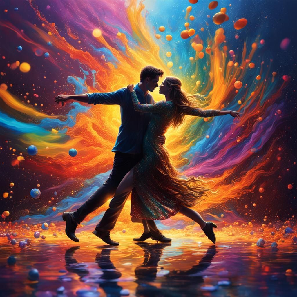 Soulmates Dancing on Infinity: Splash Art Concept