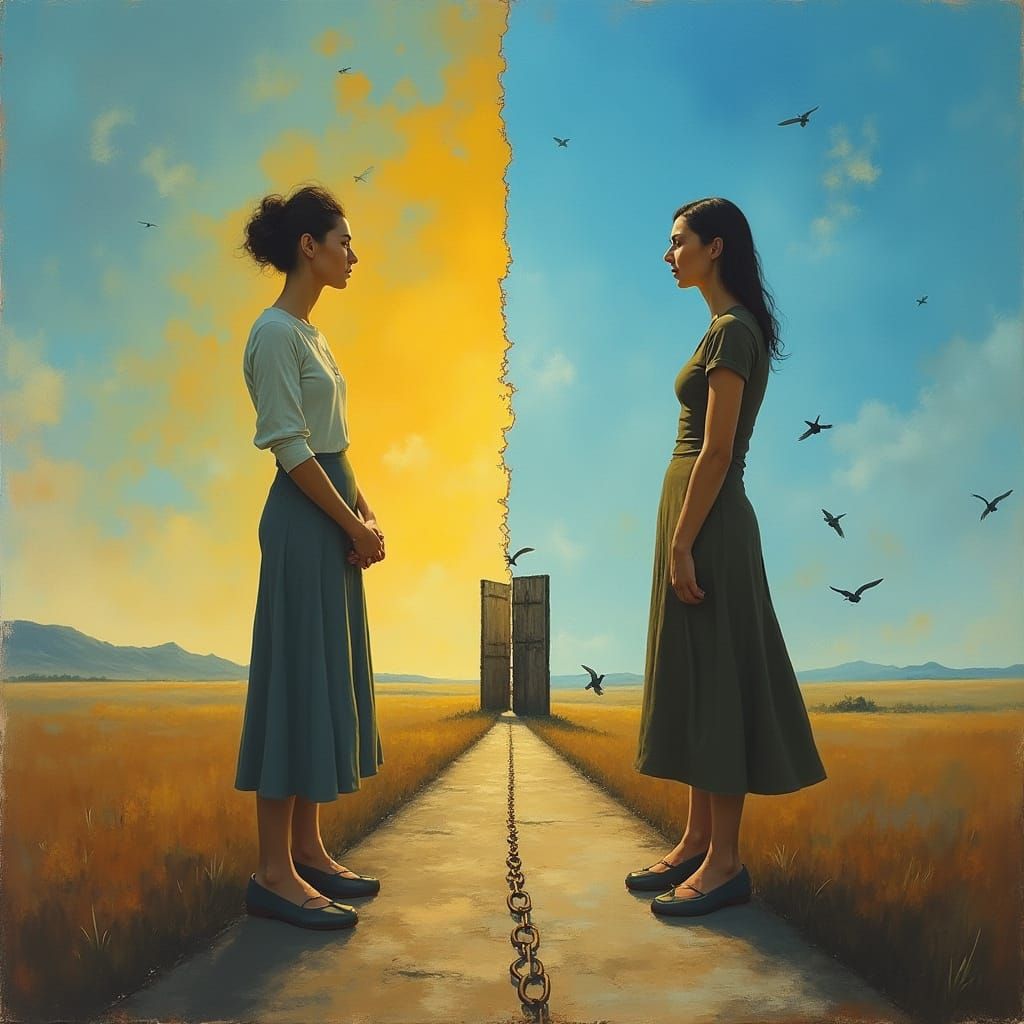 Inner Conflict: A Woman's Dilemma Between Freedom and Restra...