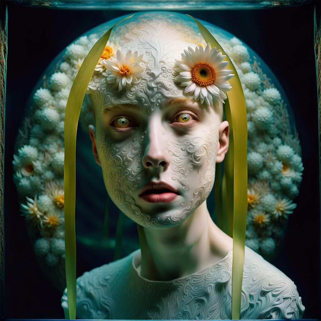 Magical Biological Dreamscape in Surrealist Style