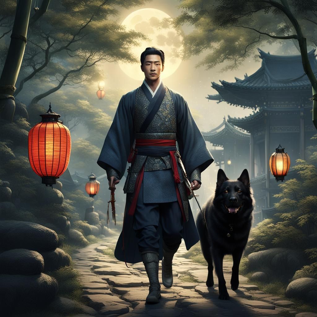 Joseon Prince and Shepherd in Lantern Light