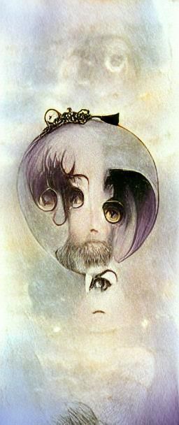 Magical Chibi Girl in Victorian Goth Style