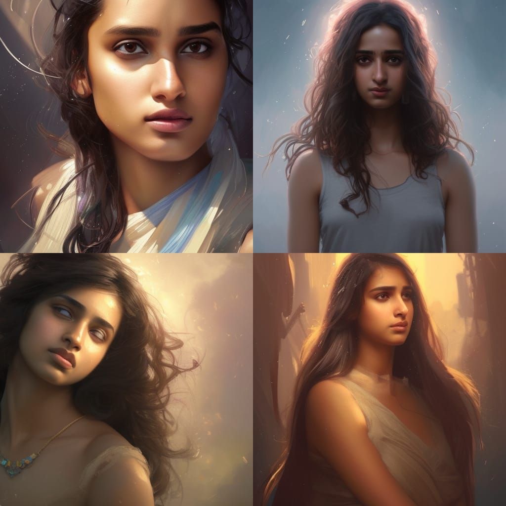 Portrait of a Woman in Digital Art Style