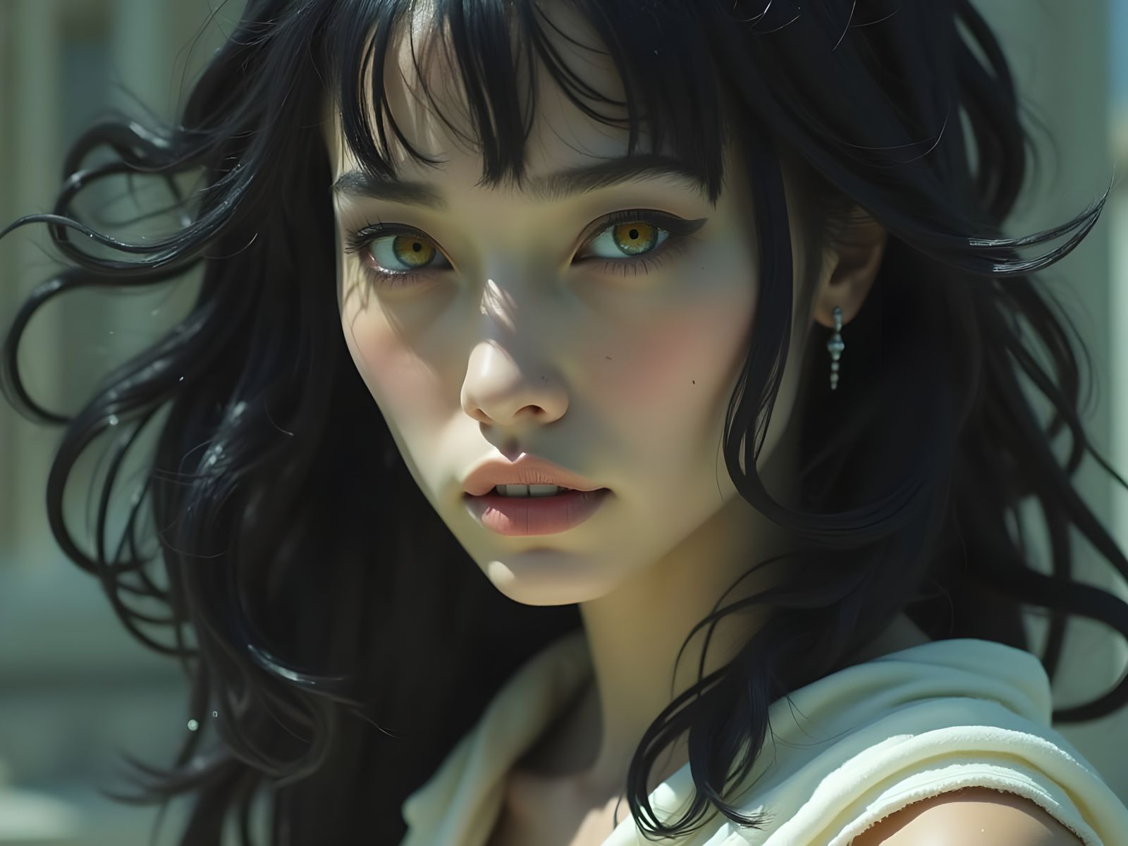 Exquisite Immortal Woman in Maximalist Concept Art