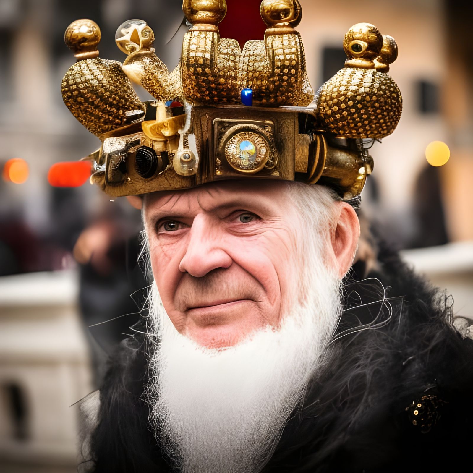 Man with crown