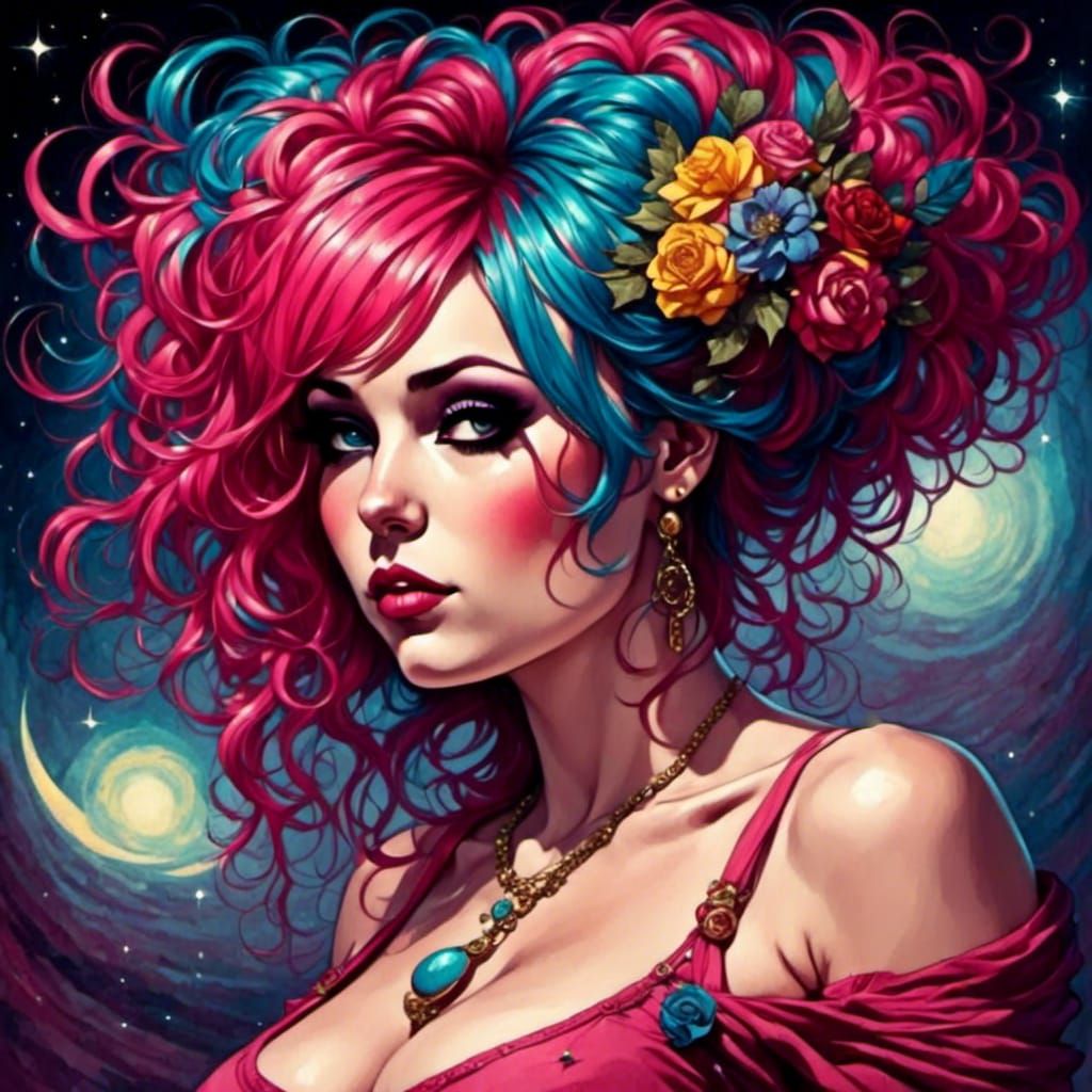 Hippie Queen Portrait: Courage, Creativity, Freedom