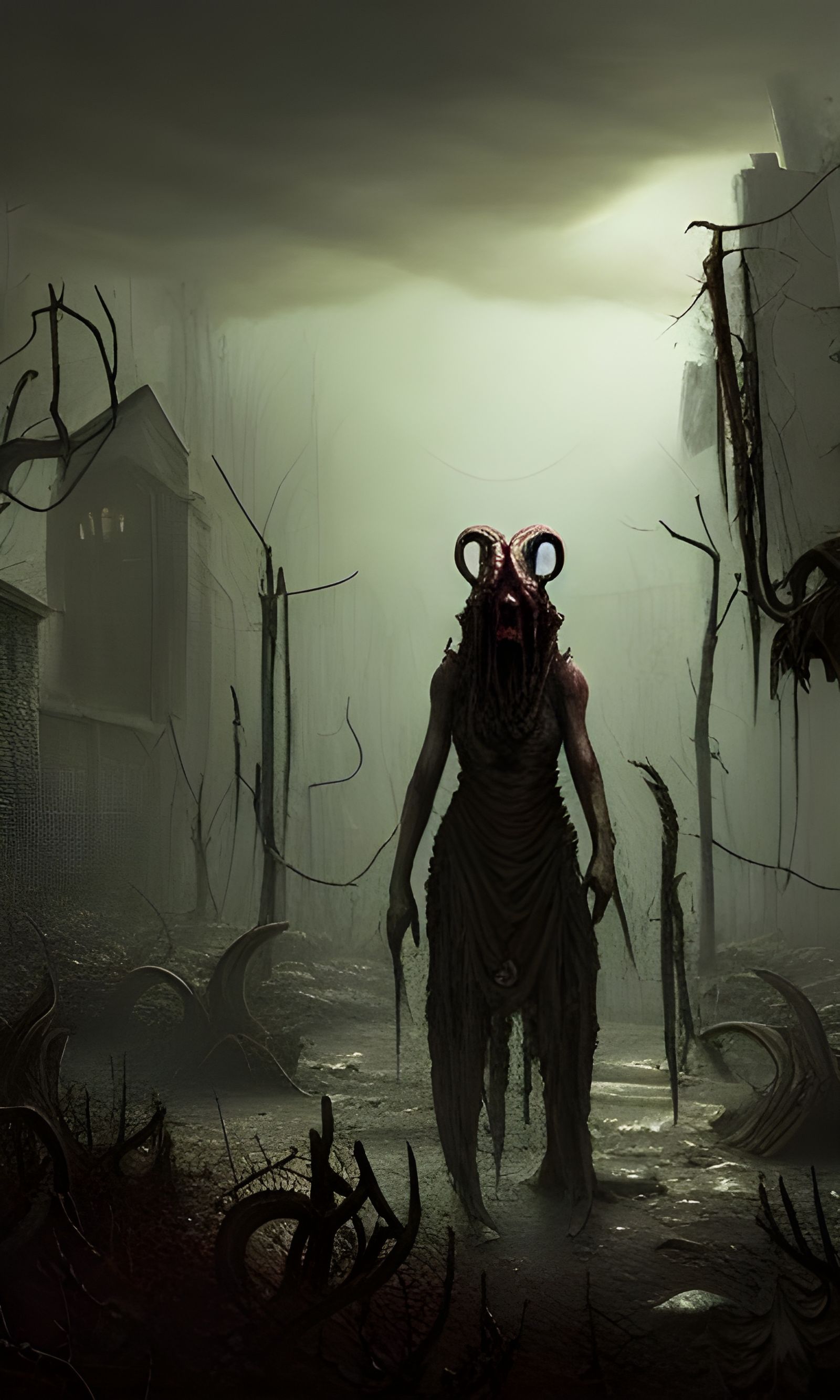 Dark Post-Apocalyptic World Ruined by Elder God