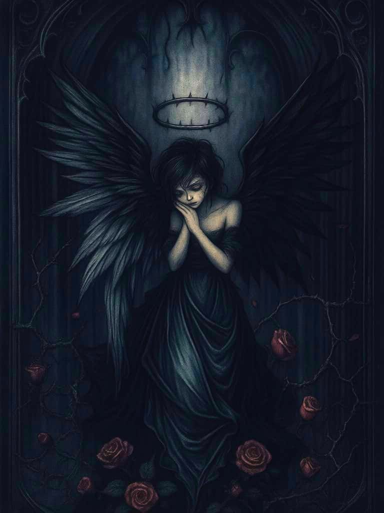 Enchanting Gothic Painting with Ornate Details