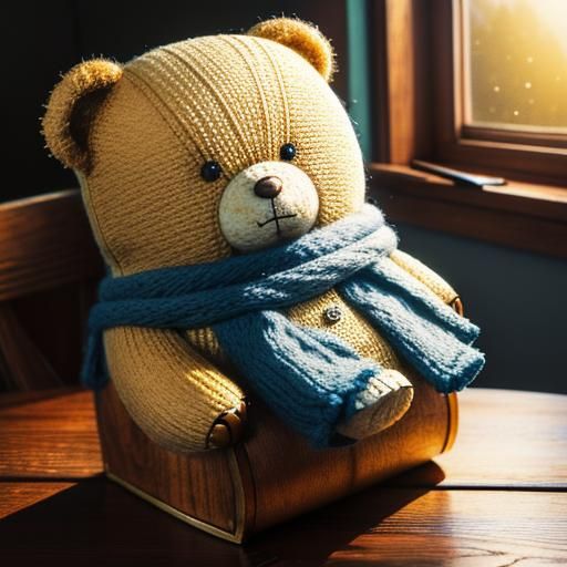 Babushka Bear Concept Art in Cozy Room