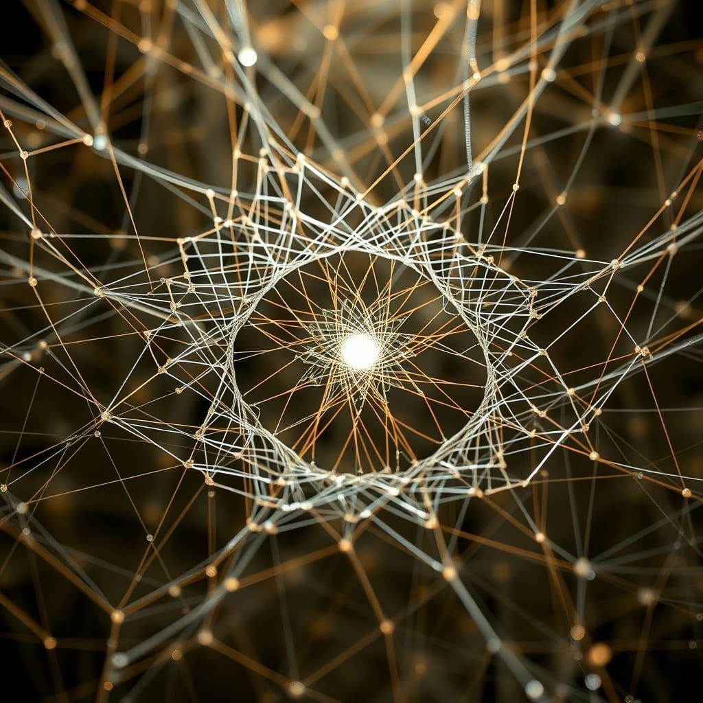 Ethereal Web of Interconnectedness in Dreamlike Tessellation...