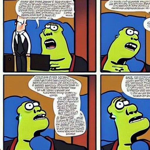 Dilbert Confronts FBI with Shrek Watching