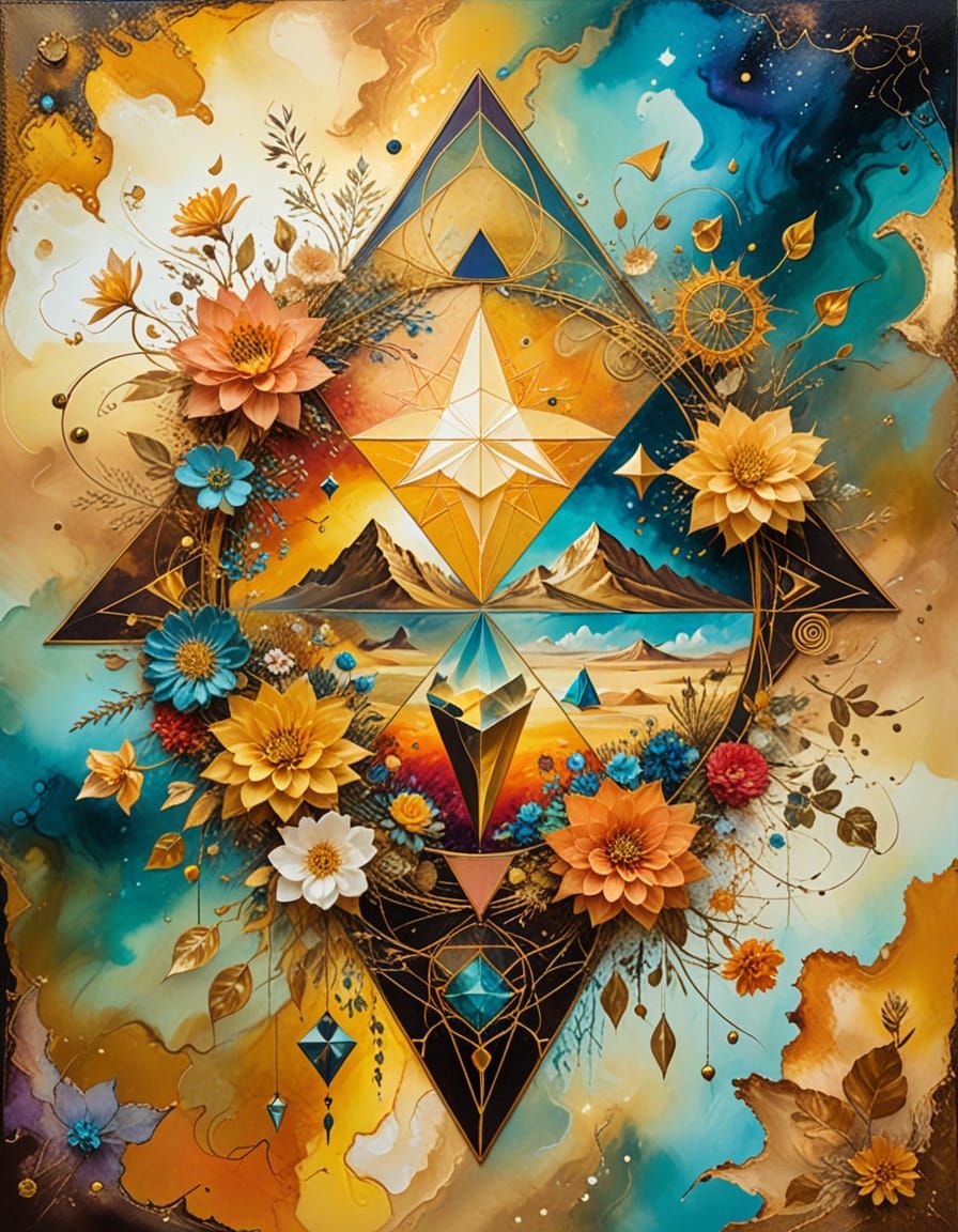 Dreamlike Seasons in a Surrealist Painting