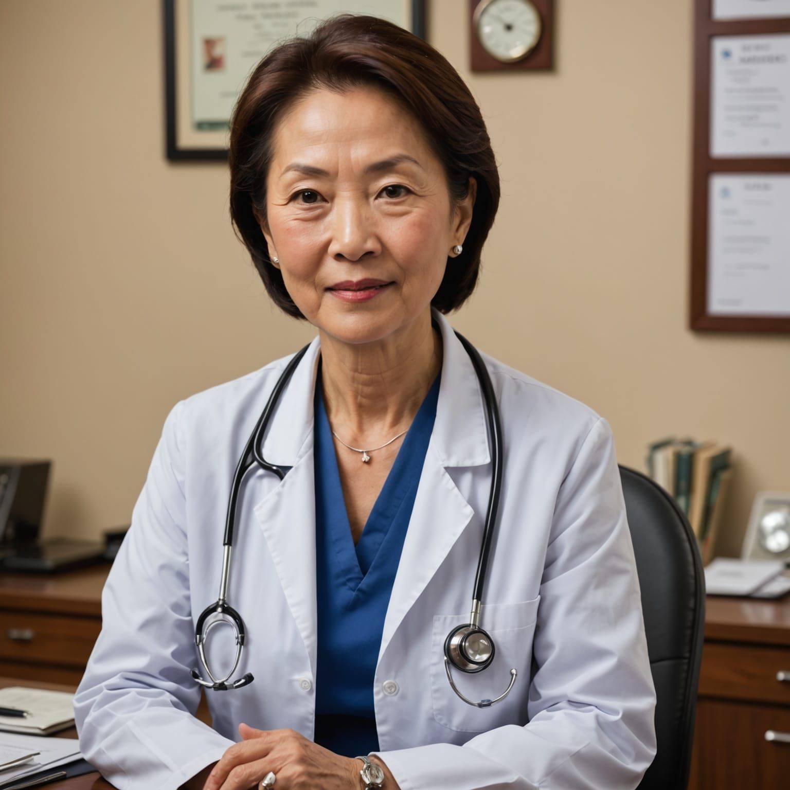 Youthful Evil Doctor in Traditional Asian Attire