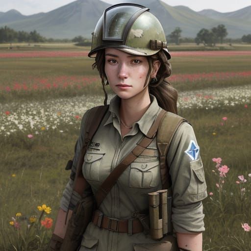 Battle-Hardened Medic at Field Station