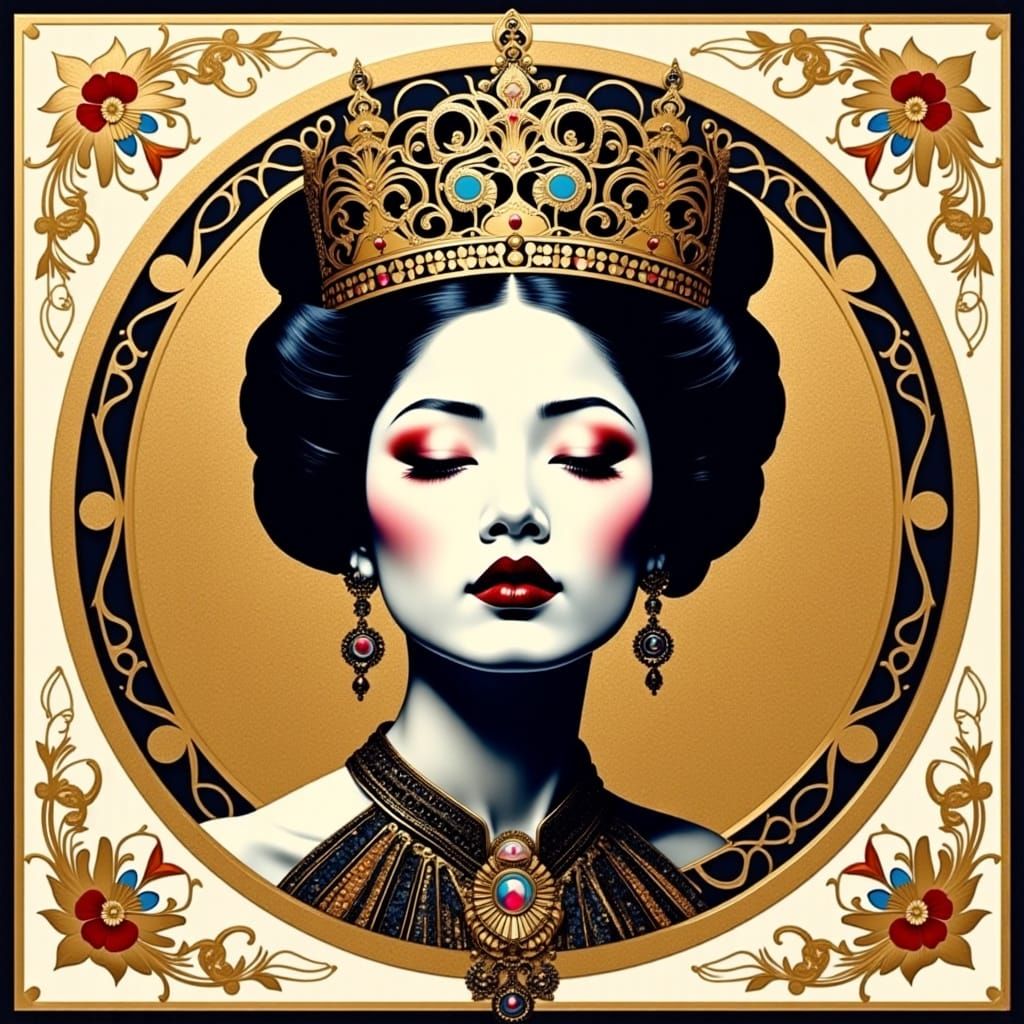 Brilliant Woman with Crown of Immortality