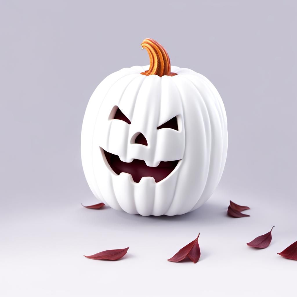 Smiling Pumpkin Logo in Claret and White