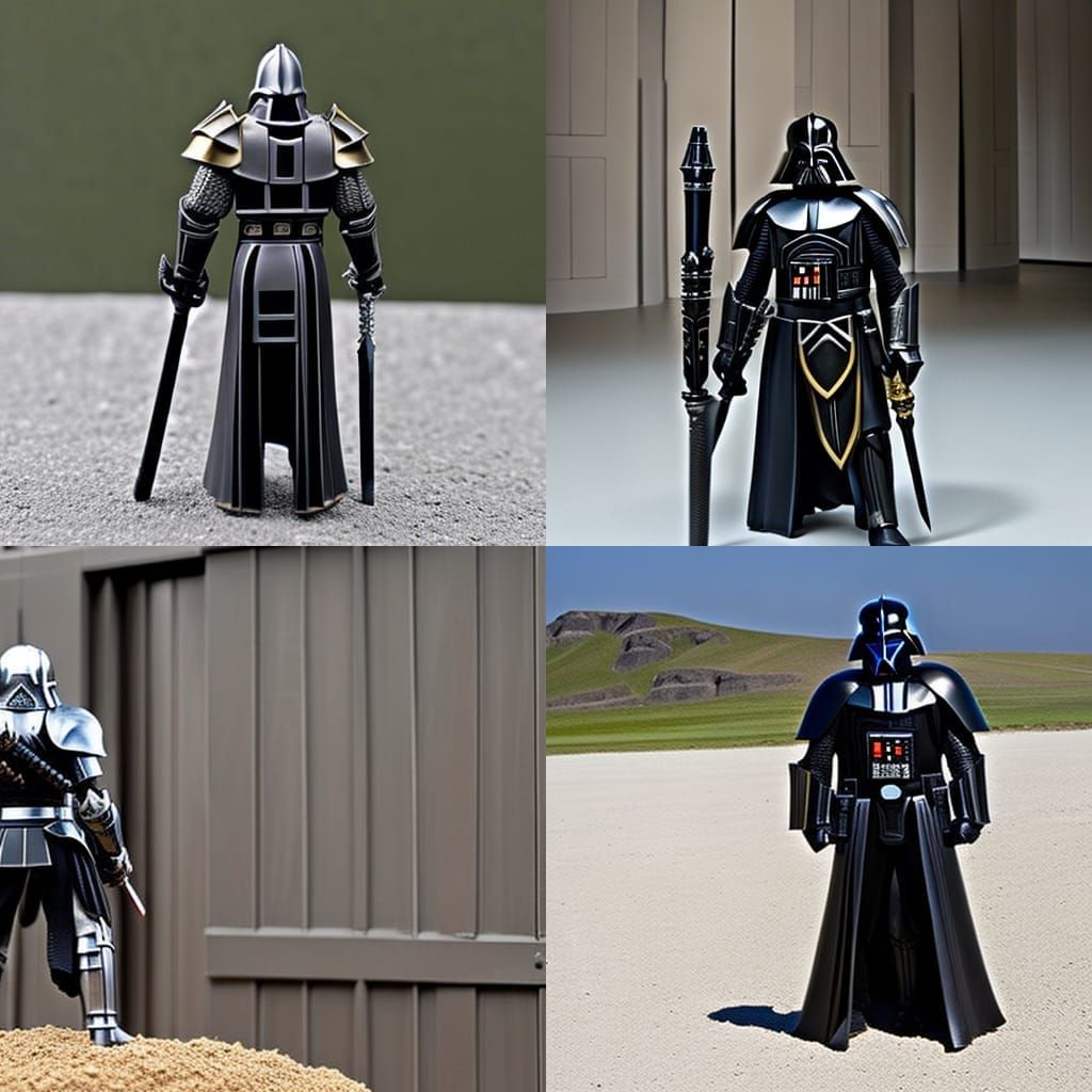 Darth Vader Knight with Golden Armor