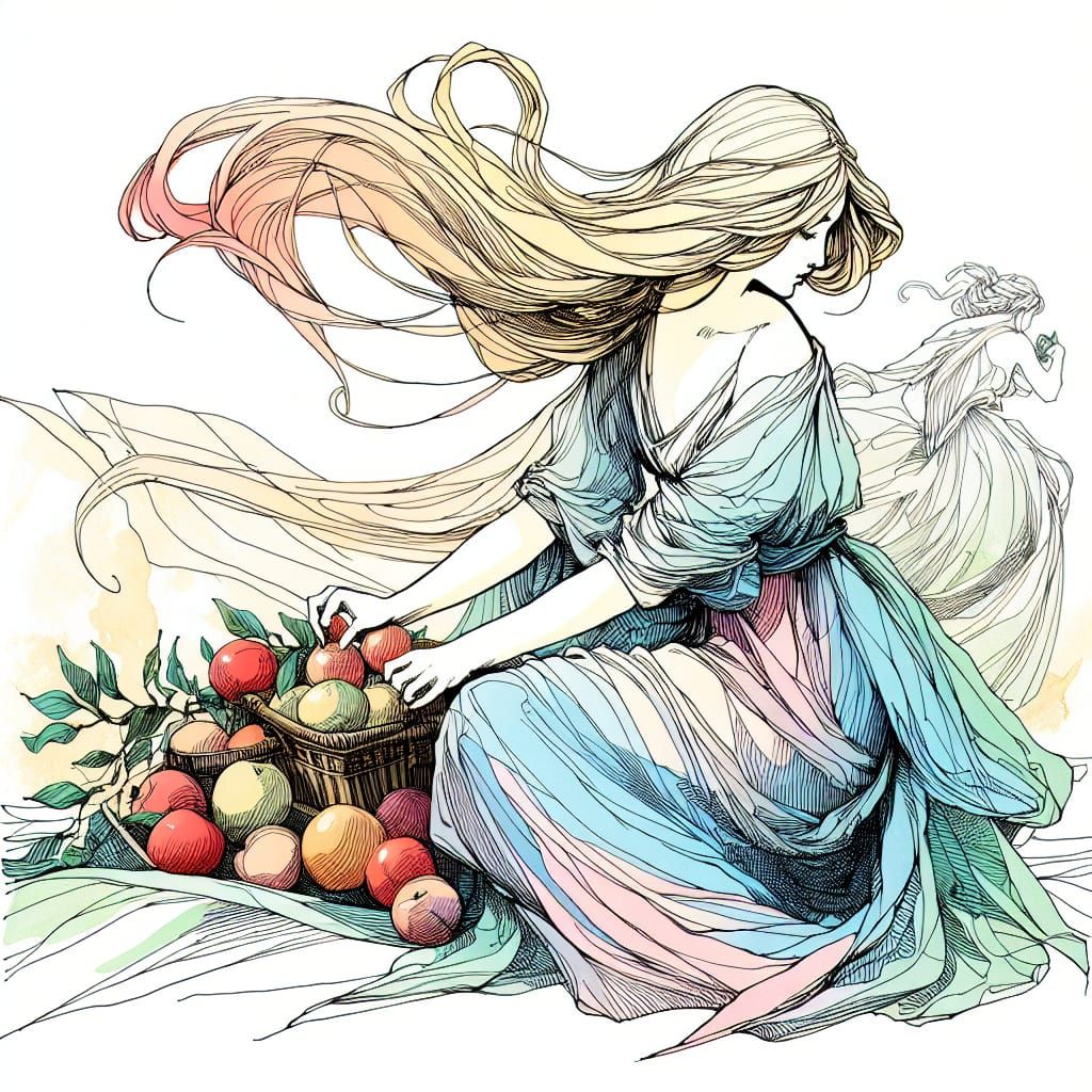 Ethereal Maiden in a Crystal Garden