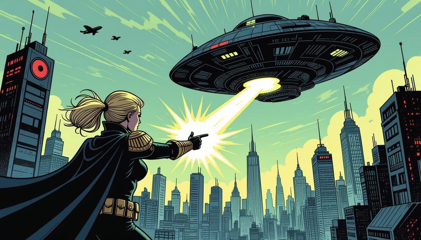 Judge Anderson Psychic Powers Vs Alien Ship