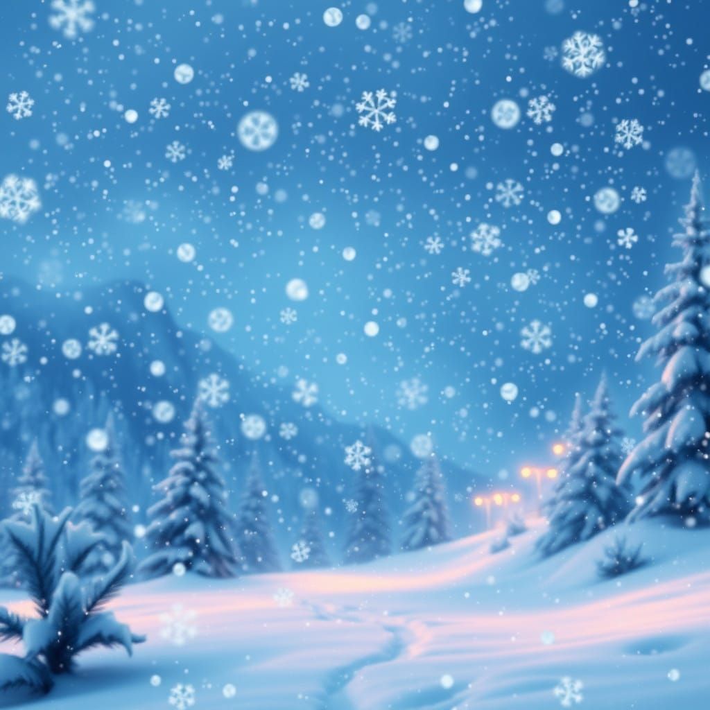 Surreal Winter Scene in Hyperrealistic Style