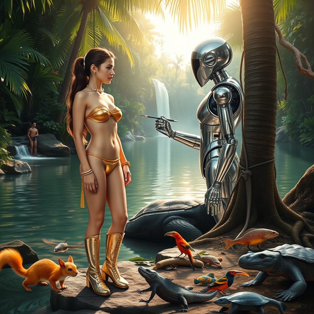 Silver Goddesses of the Tropical Jungle
