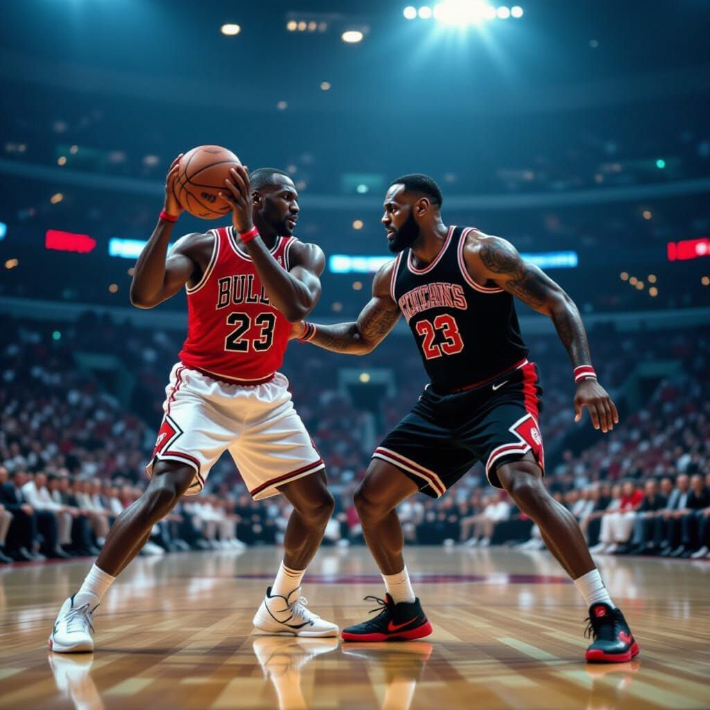 Michael Jordan Blocks LeBron James: A Cinematic Moment
